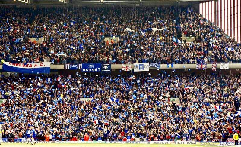chriswrightzz's tweet photo. CHELSEA REWIND: Chelsea fans at Villa Park on this day in 1996. Chelsea were the only F.A Cup semi-finalist to sell out our full allocation. The other three clubs were Manchester United, Liverpool &amp; Aston Villa. But apparently it’s Chelsea who had no fans before 2003. 🤷🏻‍♂️ https://t.co/WPvuvZzoyh