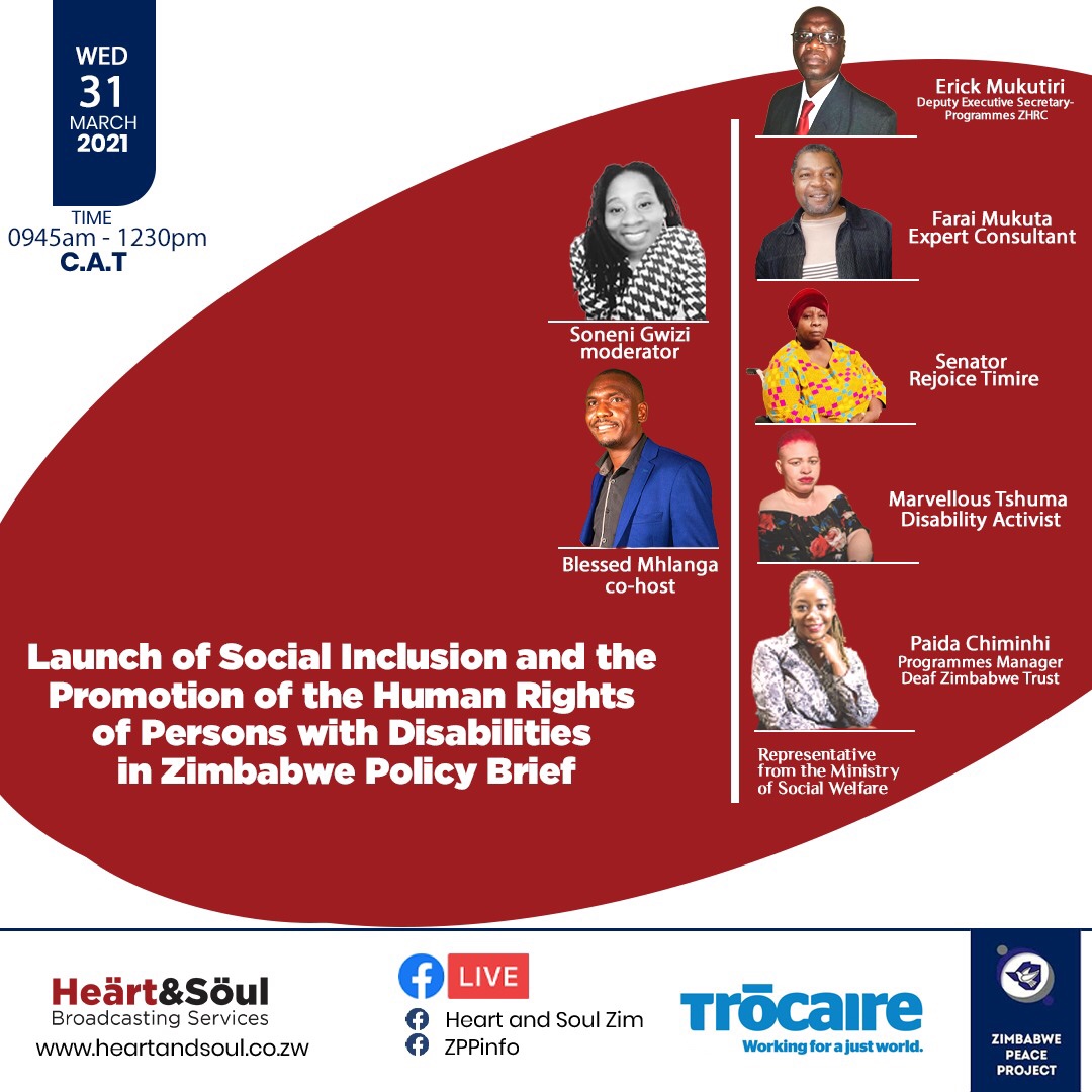 Less than 30 minutes to go until the launch! Catch the live stream on our Facebook page- ZPP Info. <a href="/bbmhlanga/">Dhara Blessed Mhlanga</a> <a href="/GwiziSoneni/">NdiMhle tuu! ♿🇿🇼LadyFlawsome</a> <a href="/HStvNews/">HStvNews</a>