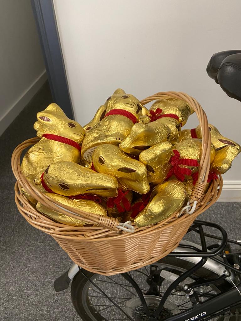 Maintainabuild's tweet photo. Keep an eye out for our very own Easter Bunny today.  He may be visiting you. @LindtUK #HappyEaster https://t.co/01QBVoRUmi