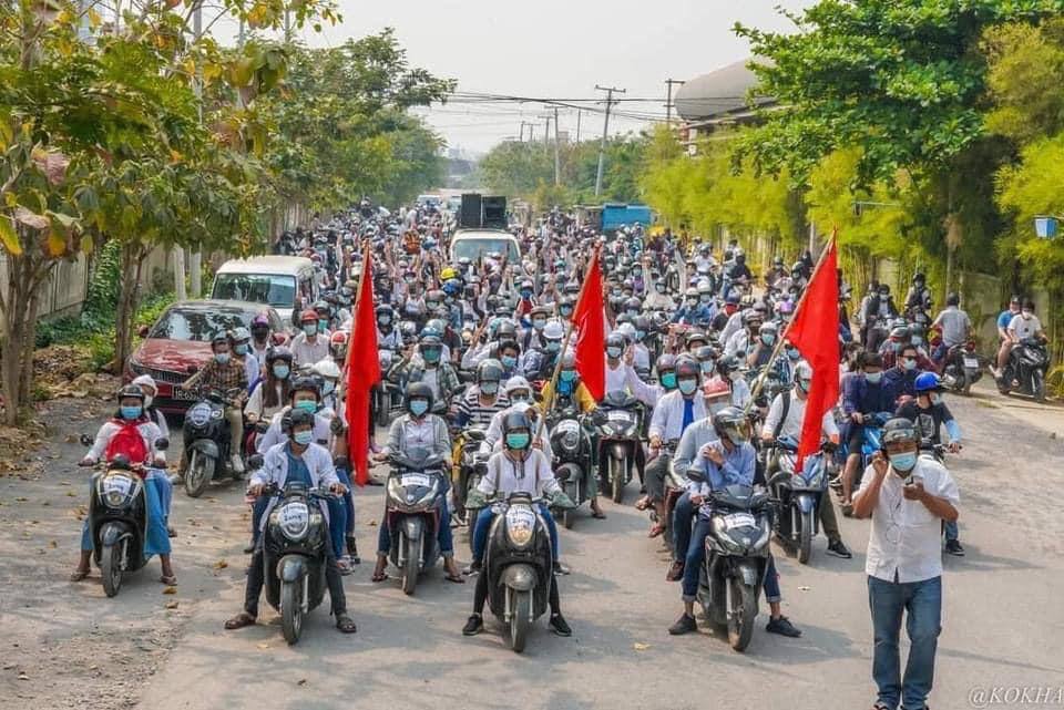 Mandalay medical family successfully marched and protested against Military dictatorship despite of the strict security.
UNSC ACT NOW
#Mar31Coup
#WhatsHappeningInMyanmar