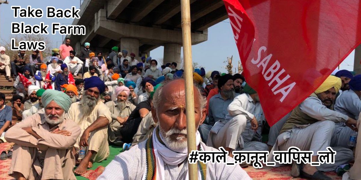 kisanektamorcha's tweet photo. 3 Black Farm Bills Are No Less Than Death Warrants to Farmers

'REPEAL' is the Only Demand

#काले_क़ानून_वापिस_लो https://t.co/S4CY7nM1N4