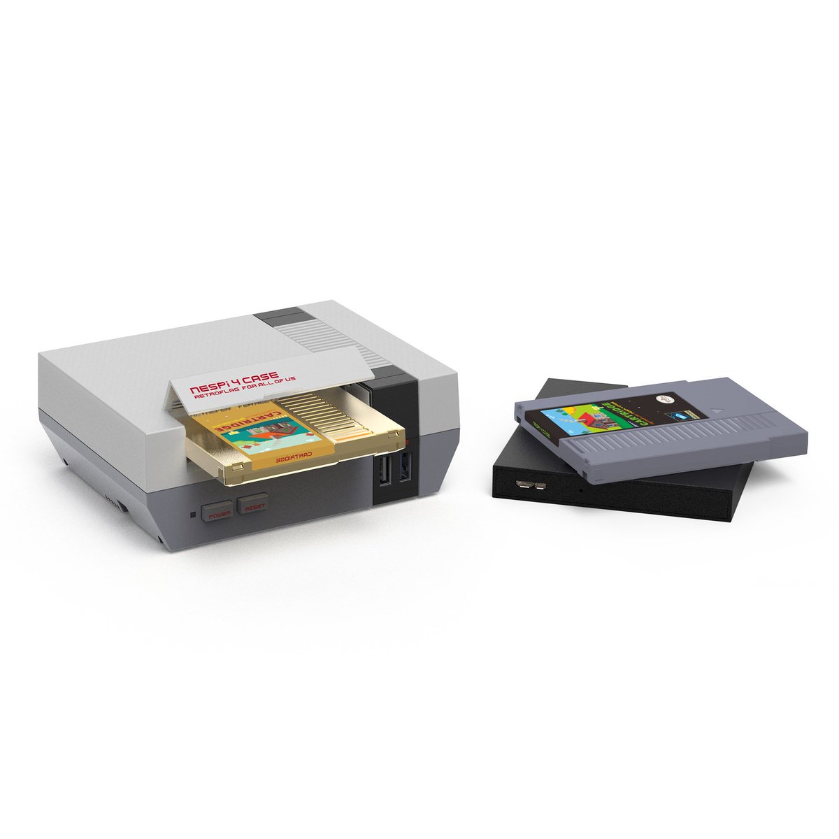 recalbox's tweet photo. 🔥 NOUVEAUTÉ - RETROFLAG 🔥
@RetroFlagcase va sortir un adaptateur USB pour relier la cartouche du #NesPi4Case à votre PC, qui prendra la forme du fourreau de la Nintendo NES !! 👌😍❤❤❤
Il sera même livré avec une cartouche dorée pour les 35 ans du jeu #TheLegendOfZelda! 😱👍 https://t.co/njhM2xrMUk
