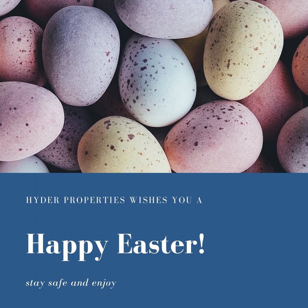 HyderProperties's tweet photo. To you and yours have a safe and happy Easter weekend https://t.co/xWdd57Z6MO