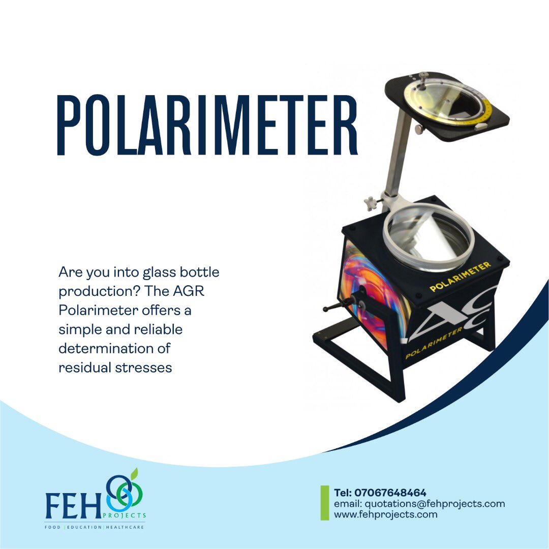 FEHProjects's tweet image. Are you into glass bottle production? The AGR Polarimeter offers a simple and reliable determination of residual stress.
#AGR#packaging#petbottles#testing