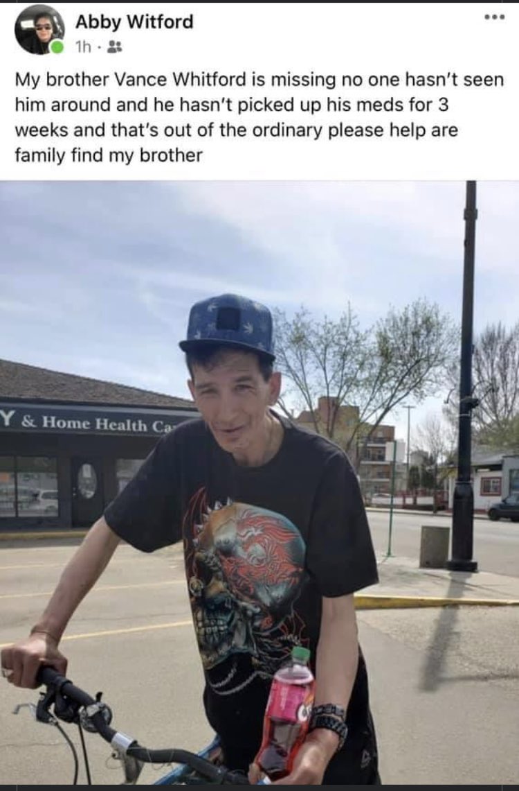 Edmonton area: First Nations man missing. Please help share. #yeg