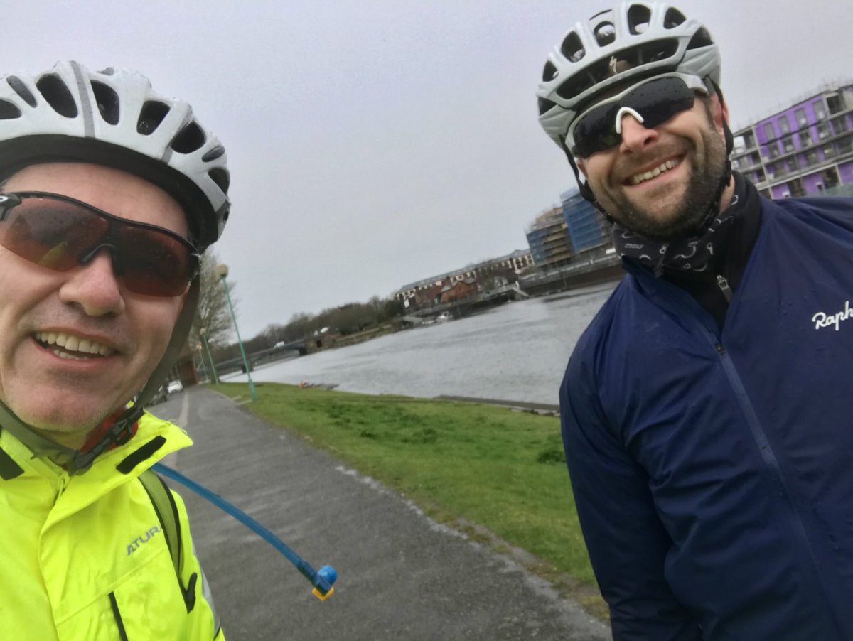 On a blowy and wet day ⁦<a href="/DougMajor222/">Dunc Mason</a>⁩ and I set out from the River Trent in Nottm to recce the ⁦<a href="/GranthamCanal/">Grantham Canal</a>⁩ for our ⁦<a href="/JonEggingTrust/">JonEggingTrust</a>⁩ CEO Emma who is running all 33 miles of it on 17th April! We help young people through adversity. Contact me to support us!