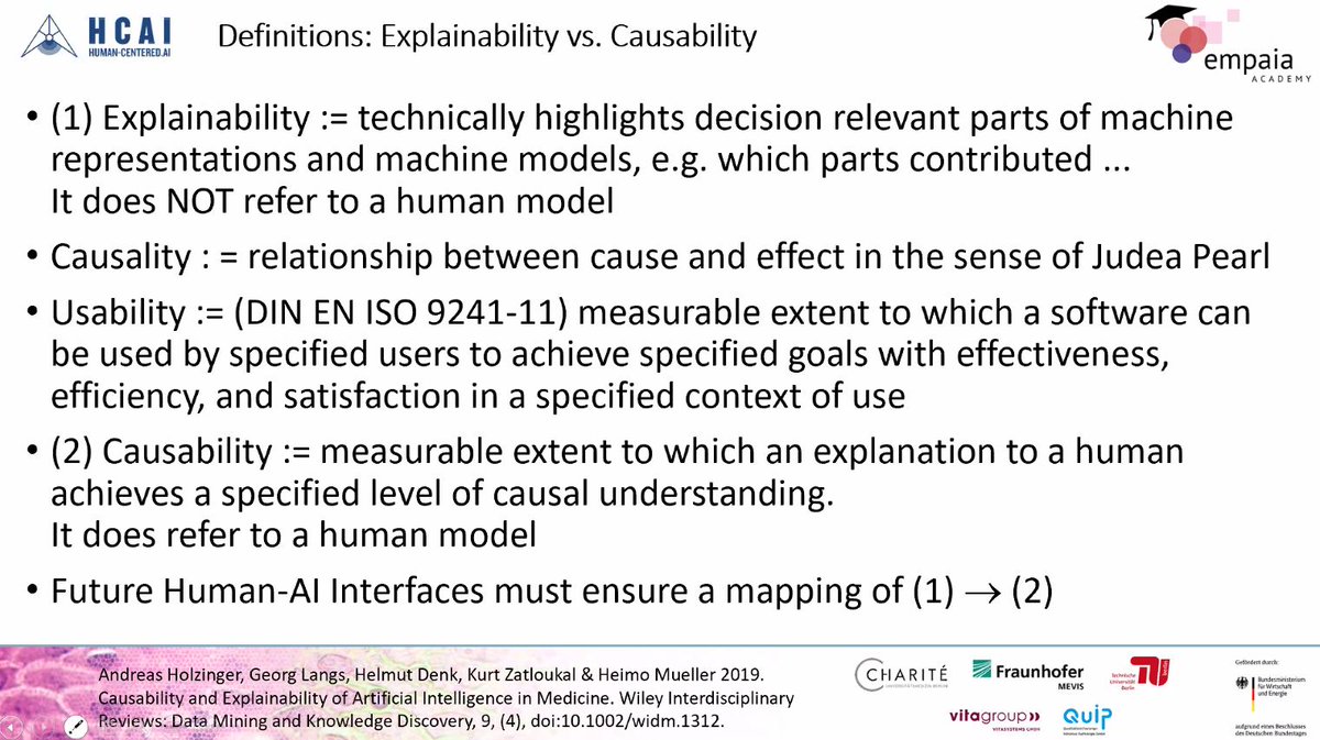 TheEMPAIA's tweet photo. Next speaker at #EMPAIAAcademy is Andreas Holzinger (@aholzin), Inst. for Medical Informatics, Statistics and Documentation of @MedUniGraz, on: “Current trends in AI in pathology” | #human-in-the-loop #HumanCenteredAI #ExplainableAI #xai #KANDINSKYPatterns https://t.co/E7AyGbUfIz