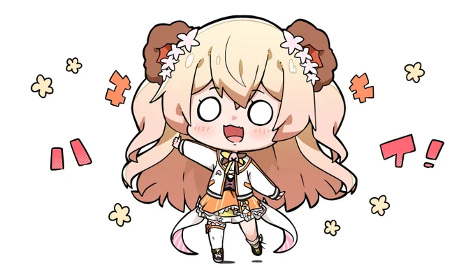 #今月描いた絵を晒そう 

ちびキャラいっぱい描いた----!!✨ 