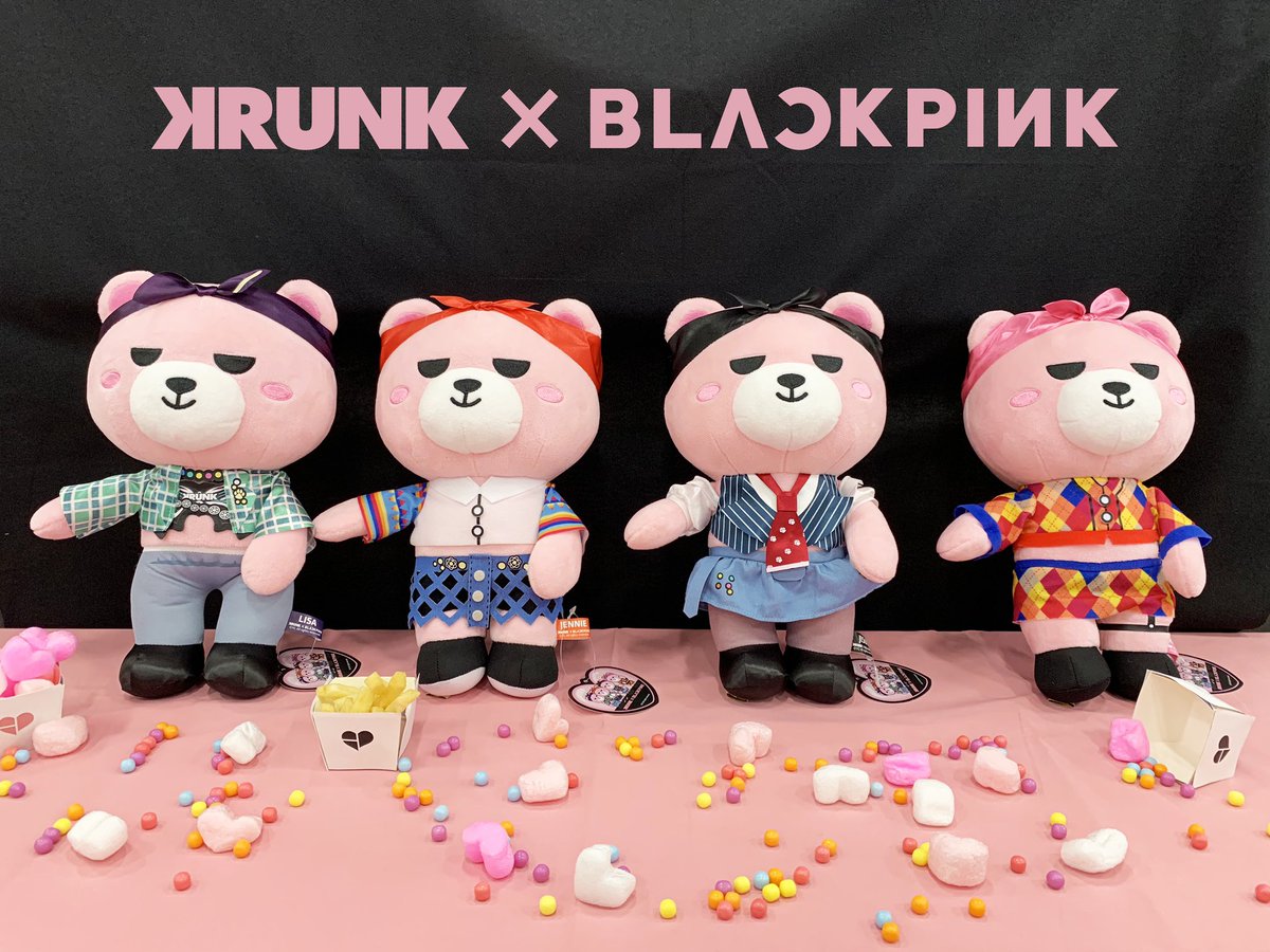 KRUNK×BLACKPINK  ぬいぐるみ　4種セット