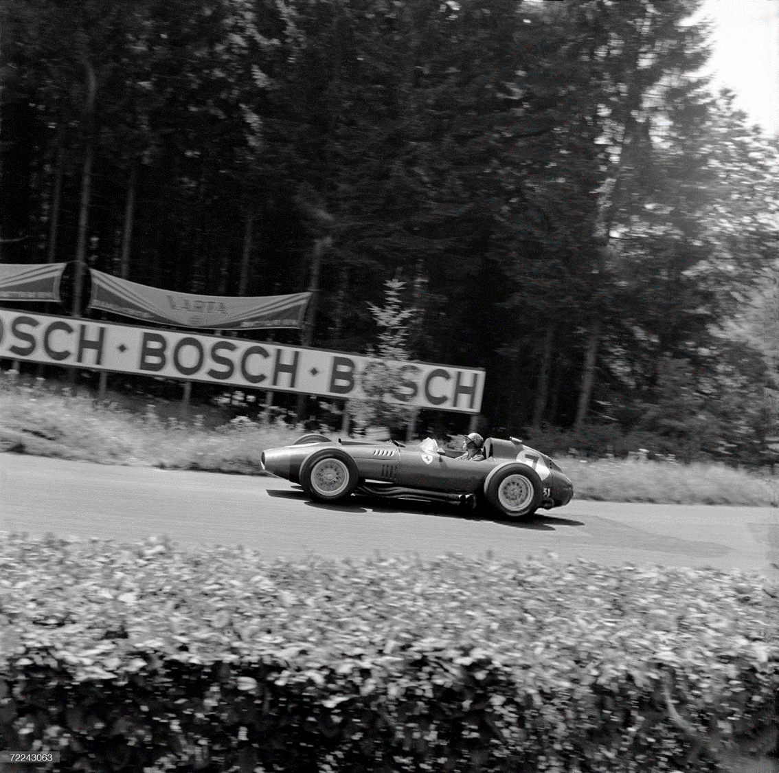 Peter Collins @ Nurburgring, 1957.