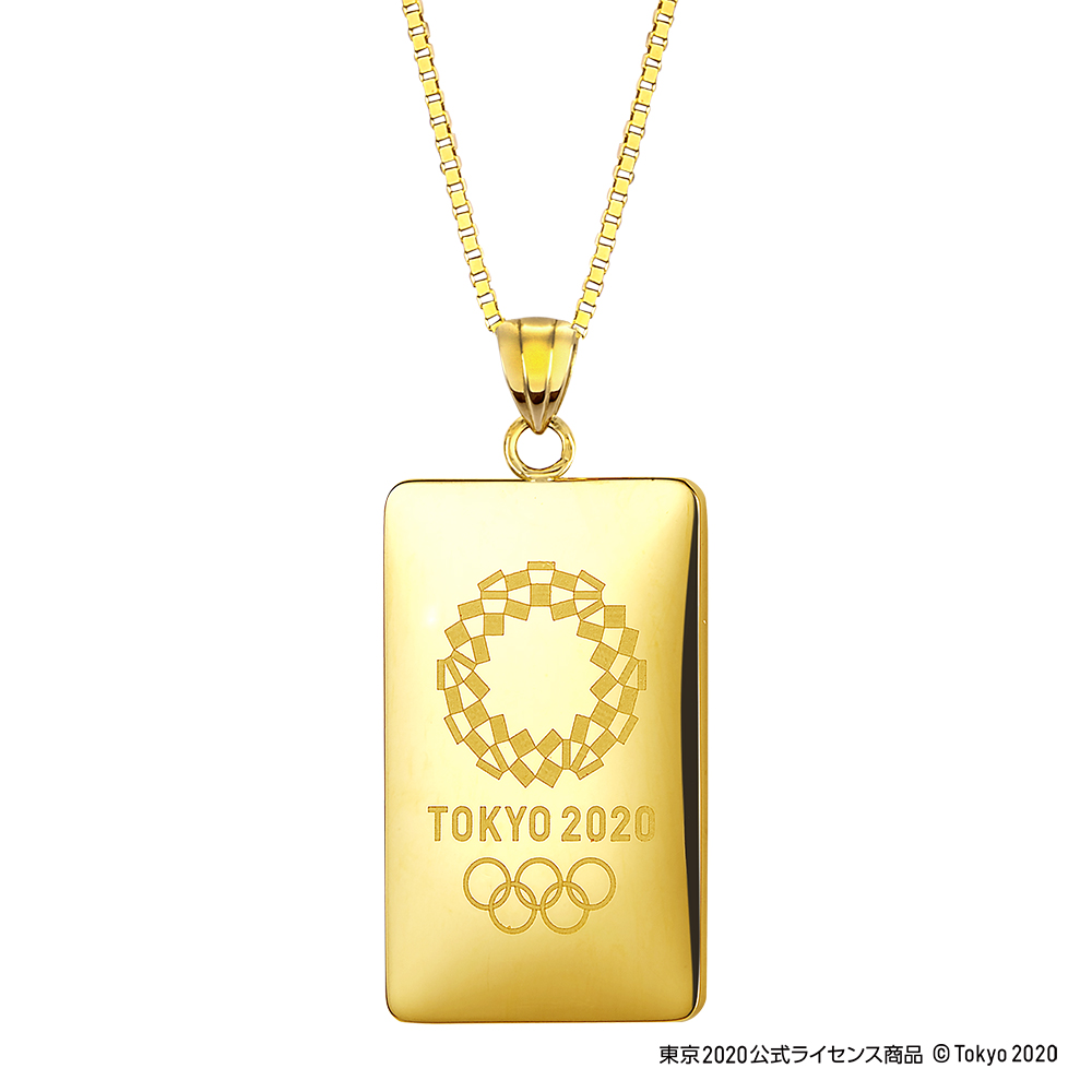 東京2020オリンピック丸形K18GOLDペンダント-
