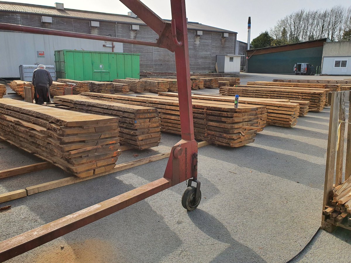 Réception plots de 54mm #oak #boules from our #normandy #sawmill #choosefrance