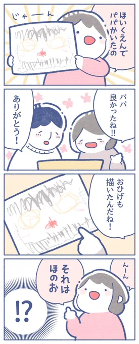 パパの似顔絵?? 