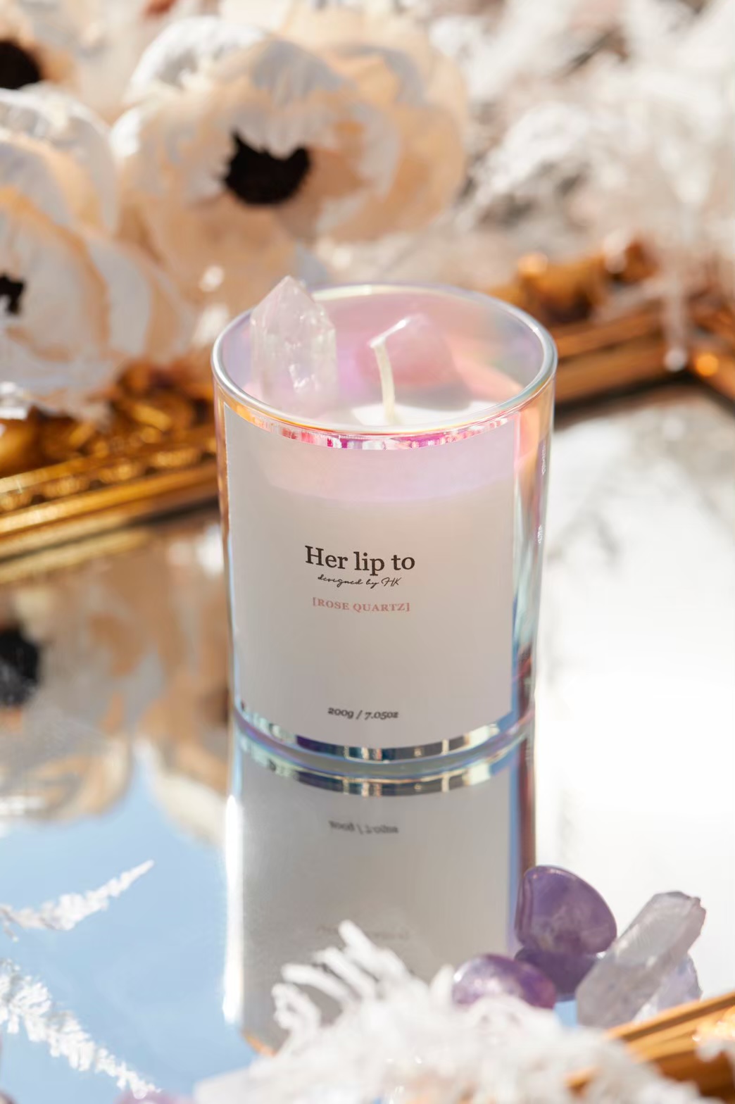 30％割引【在庫一掃】 herlipto SELF LOVE CRYSTAL CANDLE キャンドル リラクゼーションOTA.ON