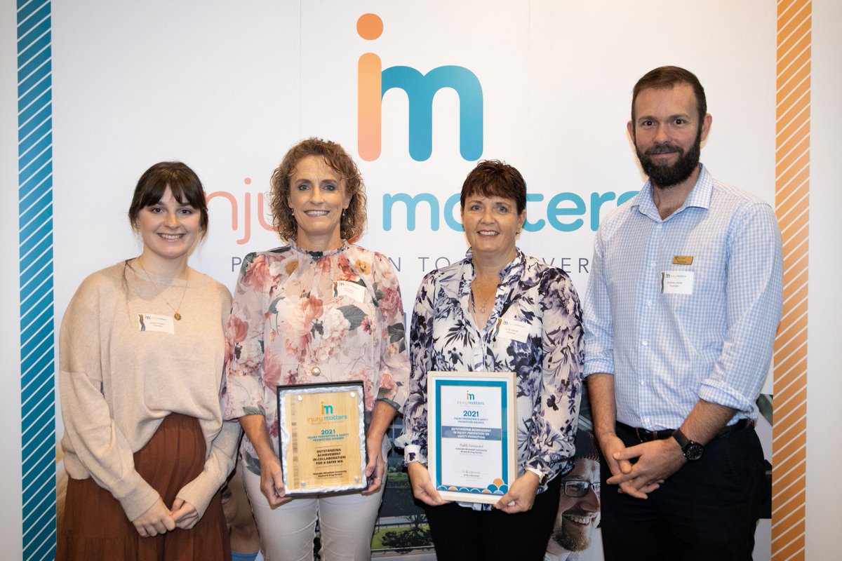 HolyoakeWA's tweet photo. The power of collaboration for impact.

Holyoake's Prevention Team wins the 'Injury Matters Award for Outstanding Collaboration' for supporting over 200 communities &amp; 43 local govts to prevent suicide &amp; harm related to substance misuse in the Wheatbelt https://t.co/C77E92UHyk https://t.co/i2AyjH3FrC