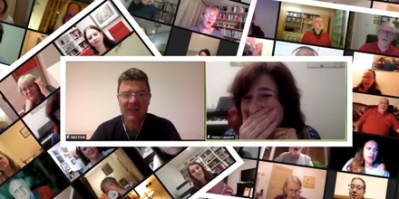 AmershamAc's tweet photo. There was stardust in the air last night. Our ‘A Kind of Magic’ leading men @cottontownchorus dropped in to rehearse our new song ready for its video premiere at Sing 2021. Can’t beat becoming Mixed Chorus Champions together in 2019, but still great fun. #BABS2021 #StillSinging https://t.co/57IWWnnEWT
