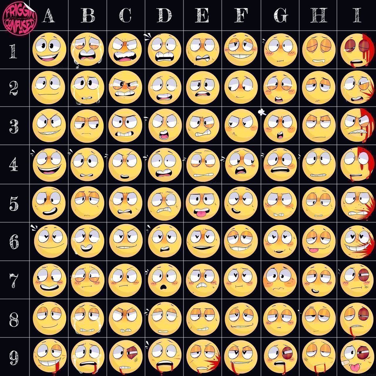 リプで送られてきた絵文字の表情で描く リプで送られてきた絵文字の表情で描く