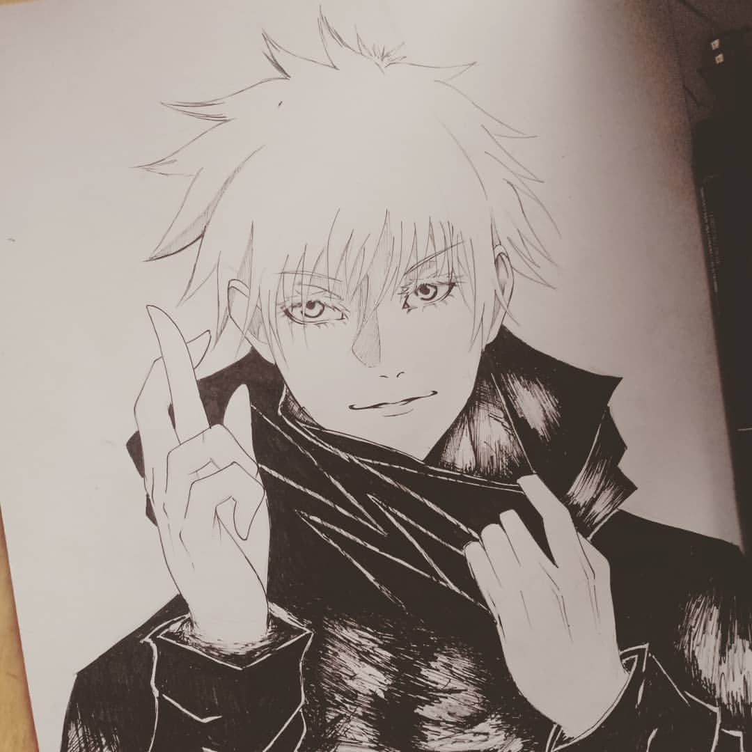 My most recent fanart😍 Gojo Satoru