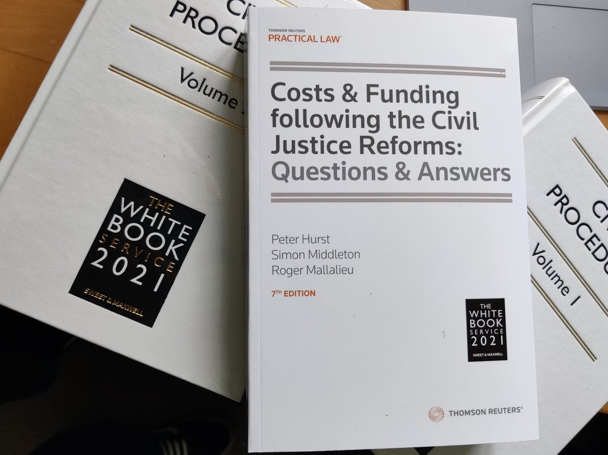 it's white book day!  The costs and funding supplement, now running to 660 pages is as valuable as the other two volumes I think.