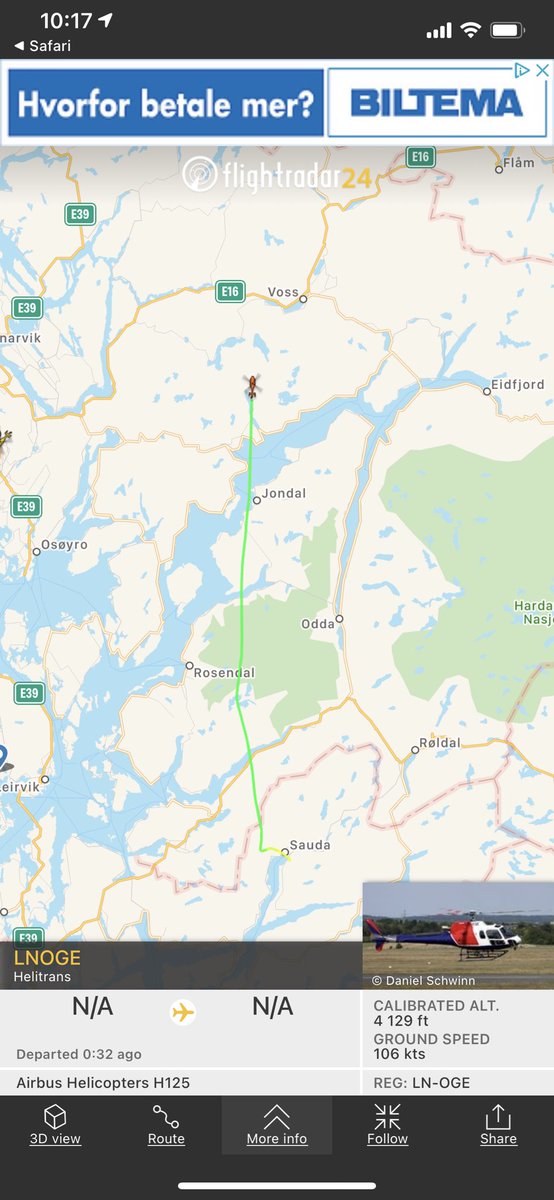 yazzaman's tweet photo. @politietsorvest Ser det er flyforhold i området.. https://t.co/YvYQ16Ib5X