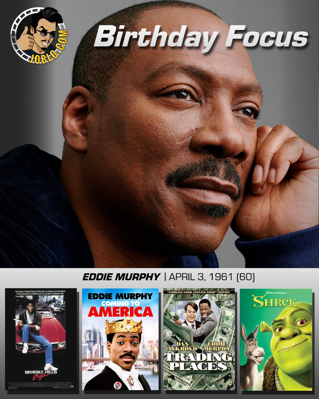 Wishing Eddie Murphy a very happy 60th birthday! 