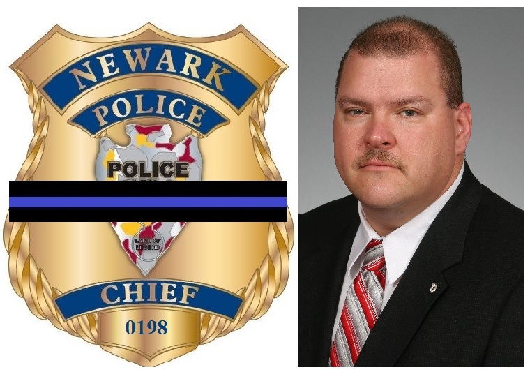 NewarkPD_OH_PIO's tweet photo. Blessed are the Peacemakers
Rest in Peace Chief Steven A. Baum
December 6th, 1966 – March 30th, 2021 https://t.co/Qyk5qX4mhP