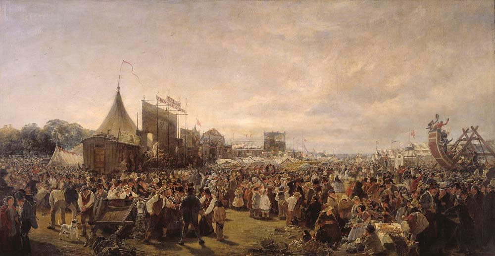 Artists often include themselves in their own works, and there's another very good example of it in this painting of Donnybrook Fair (1859) by Erskine Nicol, which is on loan to the National Gallery of Ireland from  @Tate.