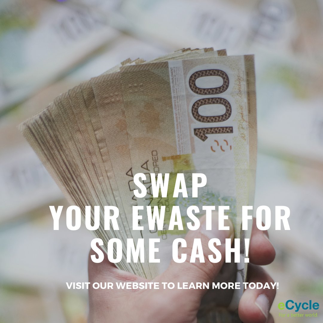 eCycleSolutions's tweet image. Let&apos;s swap!

You give us your gently used electronics while we pay you for them! Sounds like a plan? 

Visit our website or reach out to us to learn more! 

#electronicwastemanagement #electronicwaste #recyclewithecycle #buildabetterenvironment #swapforcash #electronics #ewaste