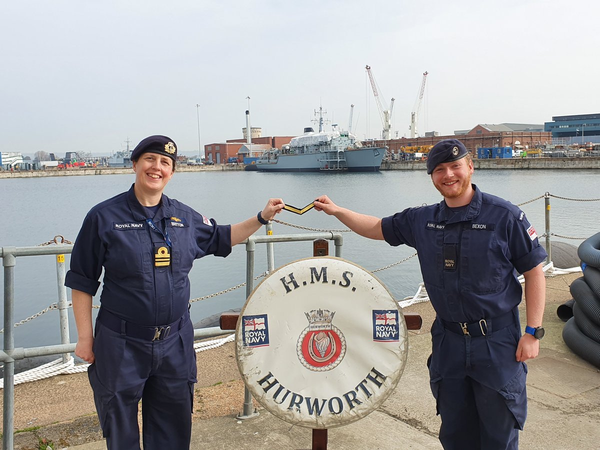 HMSHurworth's tweet photo. We would like to congratulate 6 members of our Ship's Company who have successfully completed 4 years of Good Conduct in the Royal Navy. #Becauseyou'reHurworthit https://t.co/M6WqMe4mtj