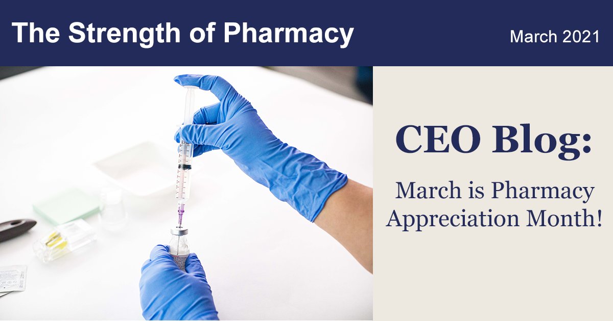 In his latest blog, our President &amp; CEO, <a href="/RJdisc/">Renato Discenza</a>, celebrates #PharmacyAppreciationMonth and explains how HealthPRO is working with member facilities and governments across Canada to foster assurance of supply for #pharmacy products ➜ bit.ly/3m55p8F