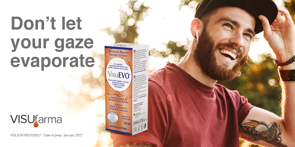 VISUfarma's tweet photo. #VisuEVO: Don't Let Your Gaze Evaporate 

👉 Reduces evaporation of the #tearfilm
👉 Protects from various #dryeyeconditions
👉 Restores #tear quality 
👉 Immediate long-lasting relief from #dryeye
👉 Contact lens friendly
👉 Preservative free

https://t.co/nkwMbfU5Zc https://t.co/IKb3RXnTWh