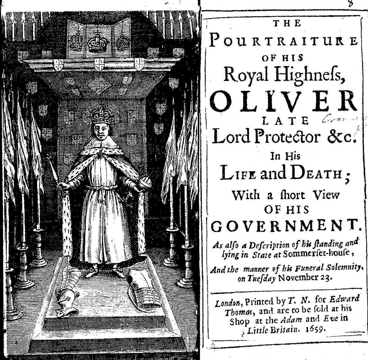 BunyanSociety's tweet photo. Spoiler Alert: Cromwell would eventually decline the crown but, in a surprise twist, an effigy at his State funeral in November 1658 would have him wearing it. Parliament got the final word on this after all, though Cromwell may not have approved. https://t.co/NExusJIl7W
