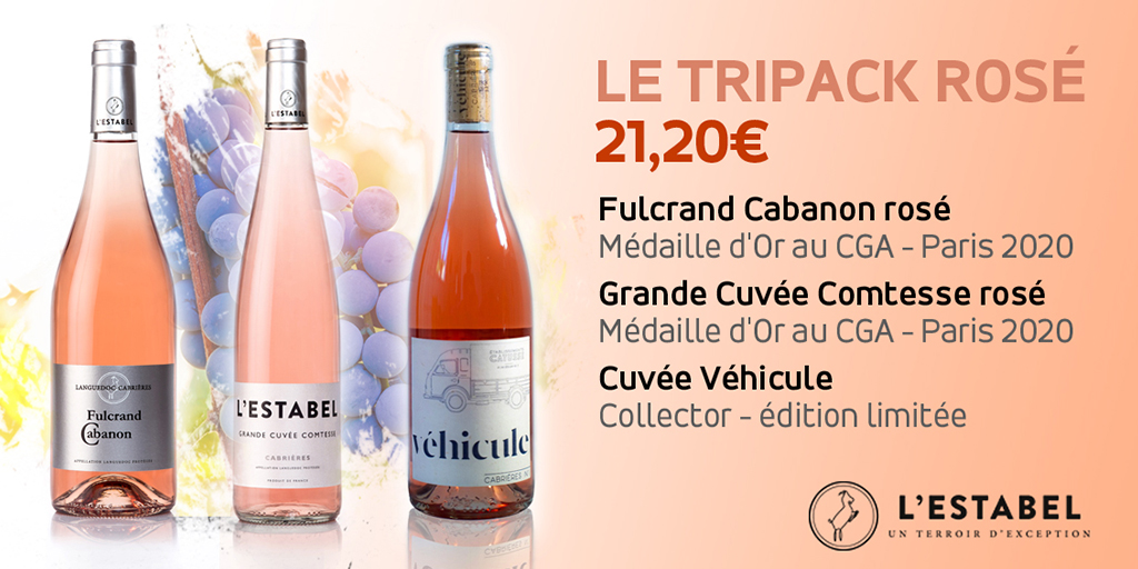 L__Estabel's tweet photo. En attendant les prochaines #promotions de #printemps, vous pouvez  patienter avec le trio de #rosé de la Cave @L__Estabel
Cela accompagnera très bien les températures estivales !
#vins #Cabrières #AOC #randonnées #schiste #évènement https://t.co/3W65rNI1kI