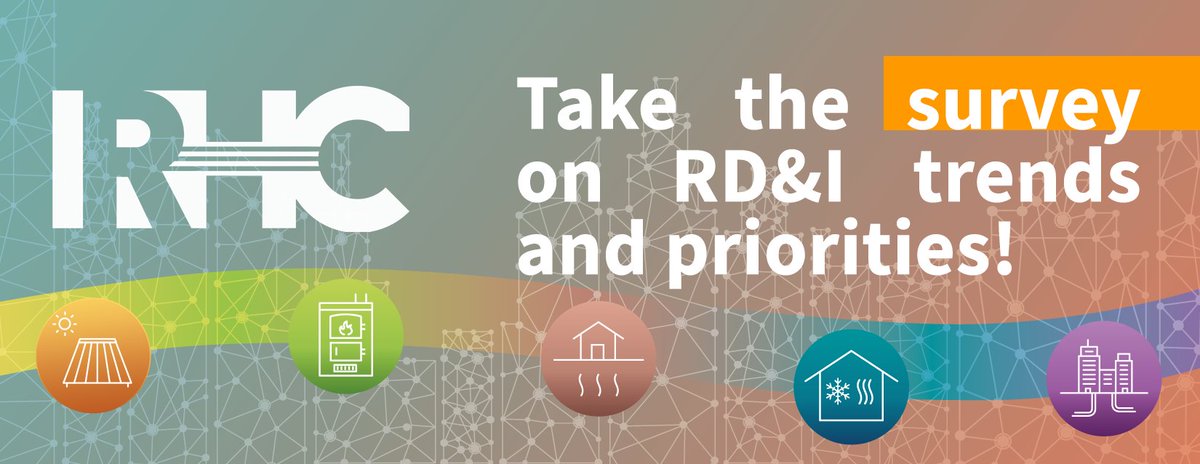 Take the #RHCETIP survey on RD&amp;I trends and priorities! And help us identify research &amp; innovation trends as well as to verify the research &amp; innovation priorities of renewable #heating and #cooling sectors.

🧐Details &amp; survey 👉 rhc-platform.org/take-the-rhc-e…