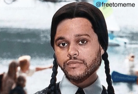 stfufeeIs's tweet image. when you think it's the Weeknd but it's only Wednesday