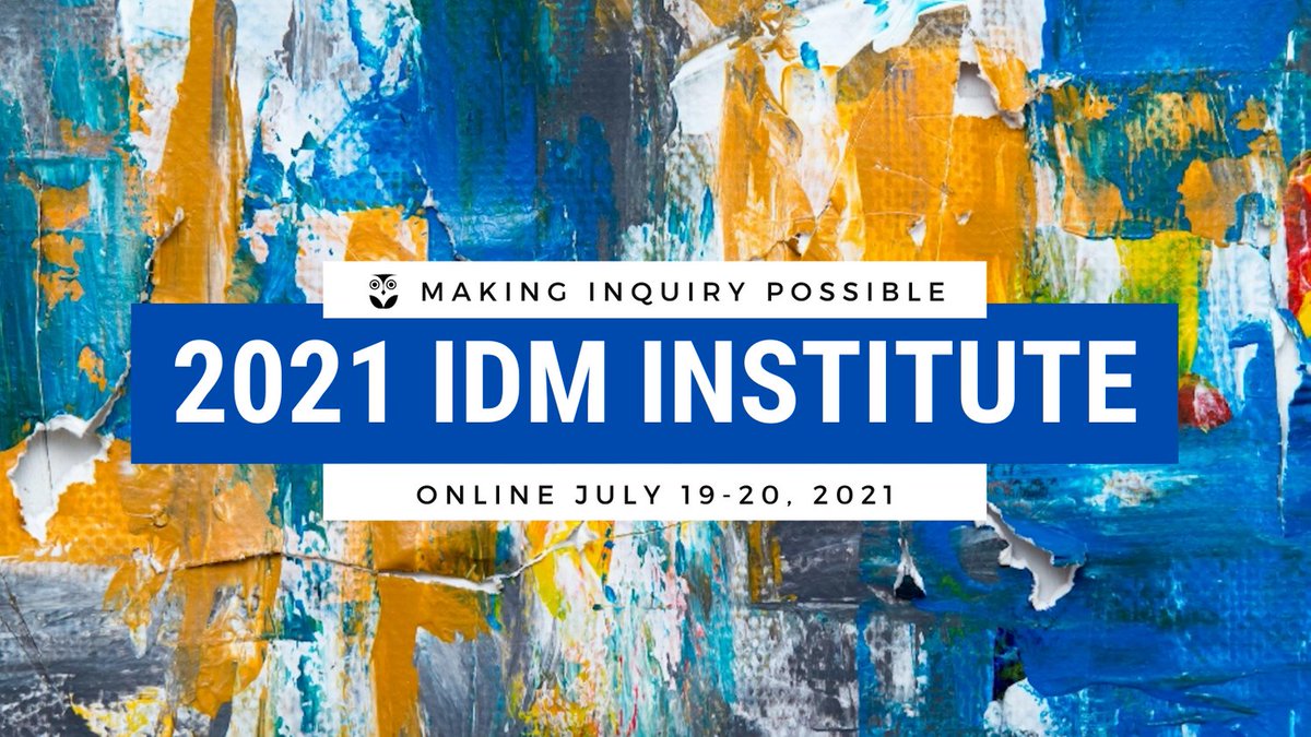 Mark your calendars for the 7th annual IDM Institute! c3teachers.org/2021-institute/ #socialstudies #keepinquiring