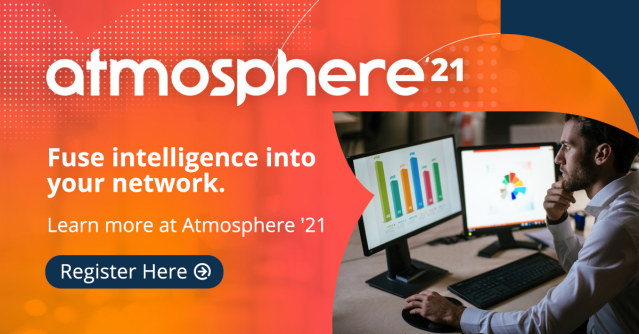 'See the latest in cloud networking solutions. Register for #ArubaAtmosphere for interactive demos on AI-powered troubleshooting to get ahead of network management' dy.si/dFX3V