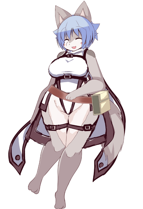 前アウラルさんに着せてたハイレグな服を少し変えてウルに着せた落書き 