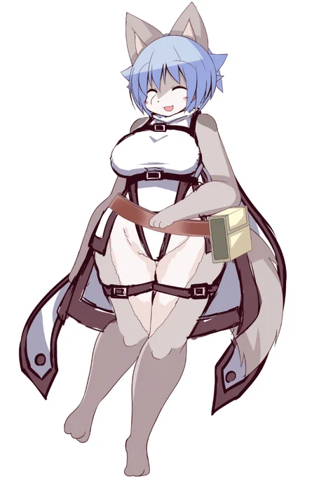 前アウラルさんに着せてたハイレグな服を少し変えてウルに着せた落書き 