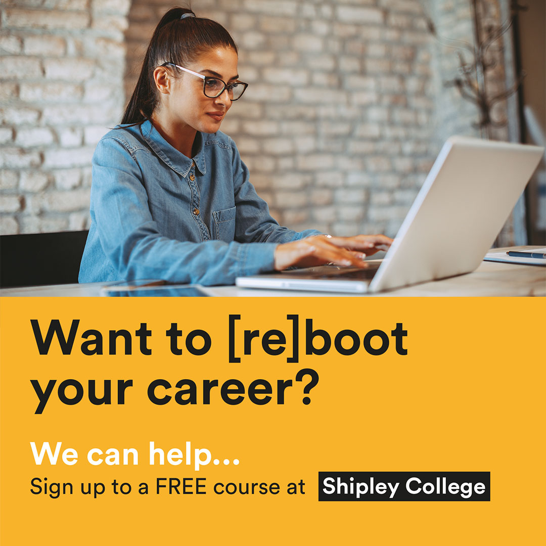 Shipley_College's tweet photo. Looking to [re]boot your digital skills in 2021? Our FREE courses can help get you there. #Futuregoals #ESF

Start your application today;
https://t.co/PprwOkLhbh https://t.co/VS4rAzDewS