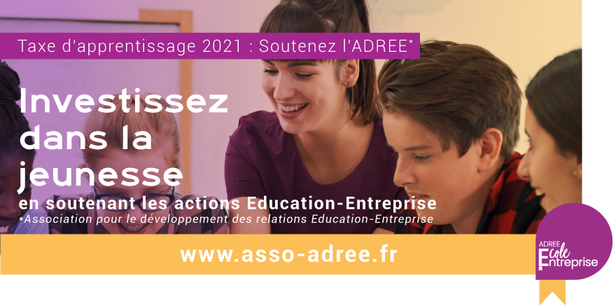 ADREEetVOUS's tweet photo. Entrepreneurs : Investissez pour la jeunesse ! 📣

Versez votre taxe d’apprentissage à l'@ADREE pour :
✅Valoriser vos secteurs d'activité et métiers
✅Favoriser l'emploi des jeunes
✅Renforcer les liens entre le monde éducatif et économique.
📝Rdv sur : https://t.co/5koNgP7McC https://t.co/G119QyKv30
