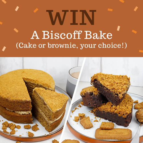 SpongeCakesLtd's tweet photo. Win a Biscoff bake of your choice! Will you choose our Biscoff Cake, Biscoff Brownie or Vegan Biscoff Brownie? For a chance to win simply Follow us &amp; RT! #WinItWednesday #Competition #Win #Competition #Giveaway #Prize #Biscoff https://t.co/DDtgs0NWDF