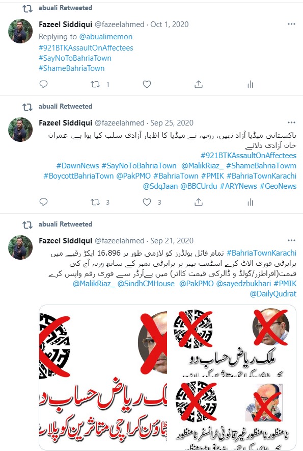 SherwaniAshar's tweet photo. @murtazasolangi@BBCUrdu @SyedaShehlaRaza Kindly need your help #BTKFRAUD
Malik riaz have been doing unfair to karachi kindly raise your voice for us no plate form to fight for the right of BTK Effected citizens of pakistan no refund no plot.IK toe bani gala. https://t.co/m9gF3B2JpE