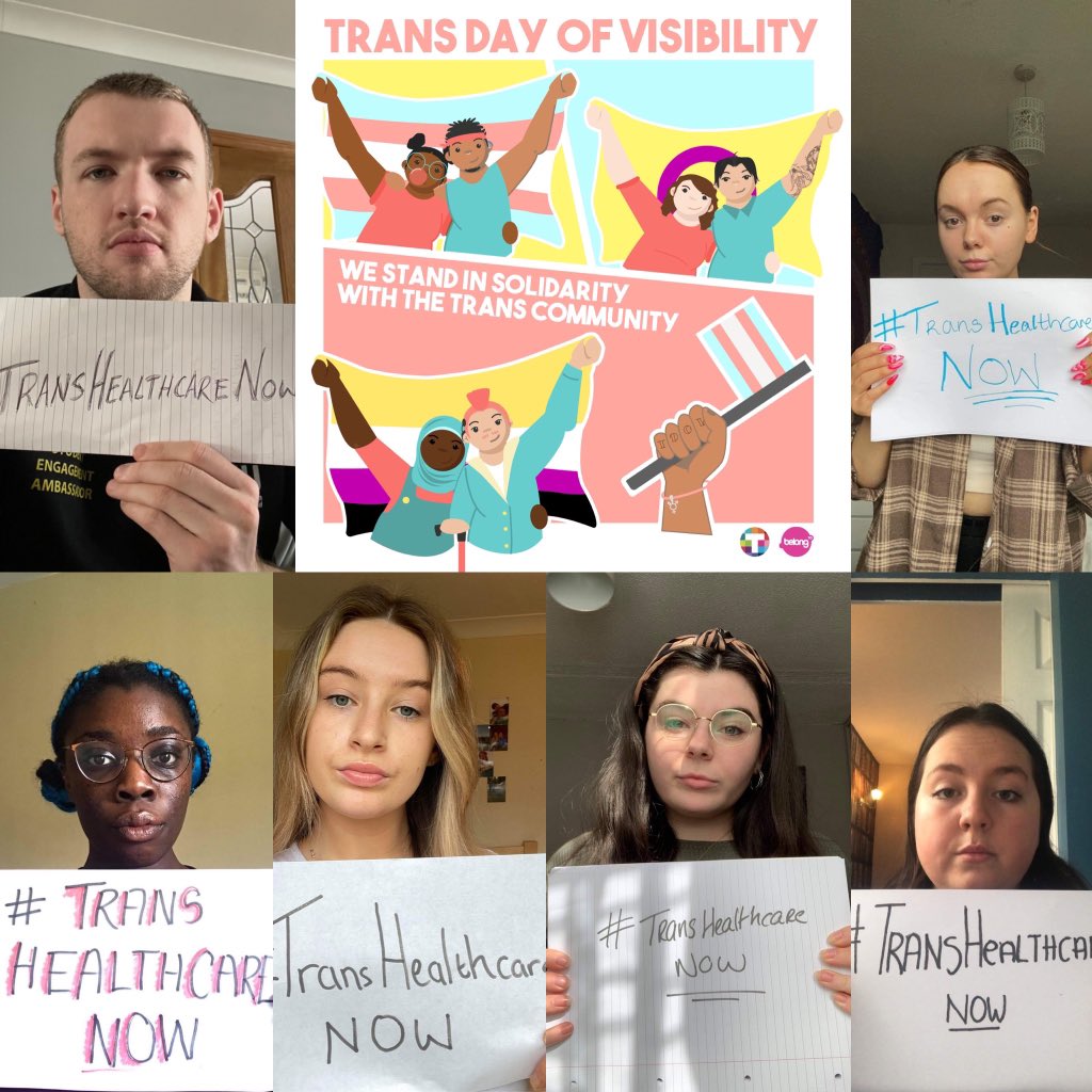 maynoothsu's tweet photo. Today is Transgender Day of Visibility! 
Today we celebrate all of our trans and non-binary students and friends all around the world!
We also take today to recognise and raise awareness of the issues that are still faced by trans and non binary people. 
#TransHealthcareNow https://t.co/wyzXc8HHCQ