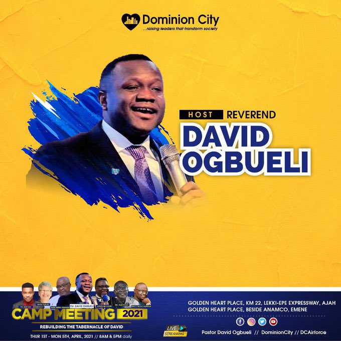 SholaOlapade's tweet photo. In case you haven’t heard. Please hear it from the grapevine. an announcement from the Apostolic Council in Heaven “Angels on Dispatch to the earth with gifts for men”. One has your name boldly written in it. Pick up location is #DominionCity #CampMeeting2021 #PastorDavidOgbueli https://t.co/2thaPN2WPm