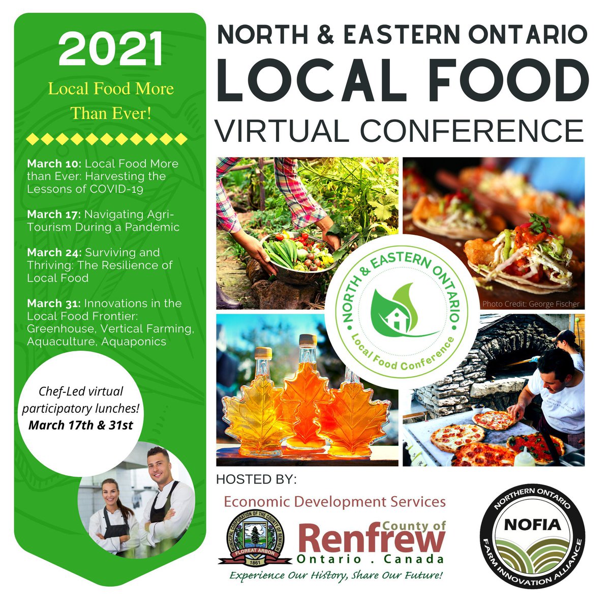 NOFIA_Agri's tweet photo. Less than one hour until the final session of the North & Eastern Ontario Local Food Conference! Looking forward to learning about greenhouse, aquaponics, aquaculture and vertical farming! #ONLocalFood #northONag @OntLocalFood @RegionalEcDevON @CountyOfRenfrew https://t.co/Cvh2jgAK7K