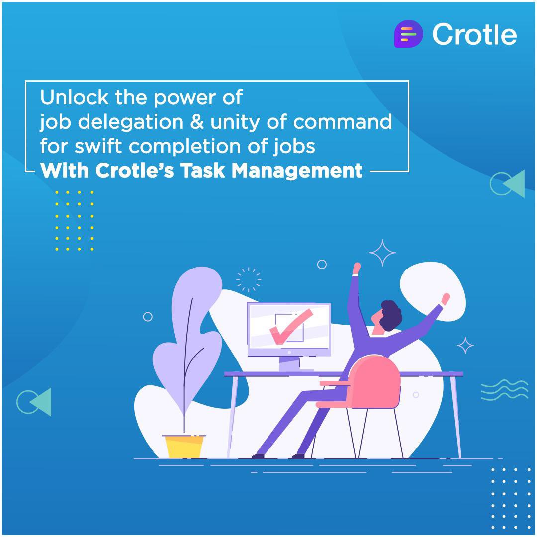 crotle_tech's tweet photo. A feature devoted to streamline the jobs by minimizing wastage of time &amp; efforts, due to lack of proper task allocation.  

Start your free trial today! 

#workfromhomelife #projectmanagement #taskmanagement #projectmanagementtools
#projectmanagementapp #remotework https://t.co/Papthu1xle