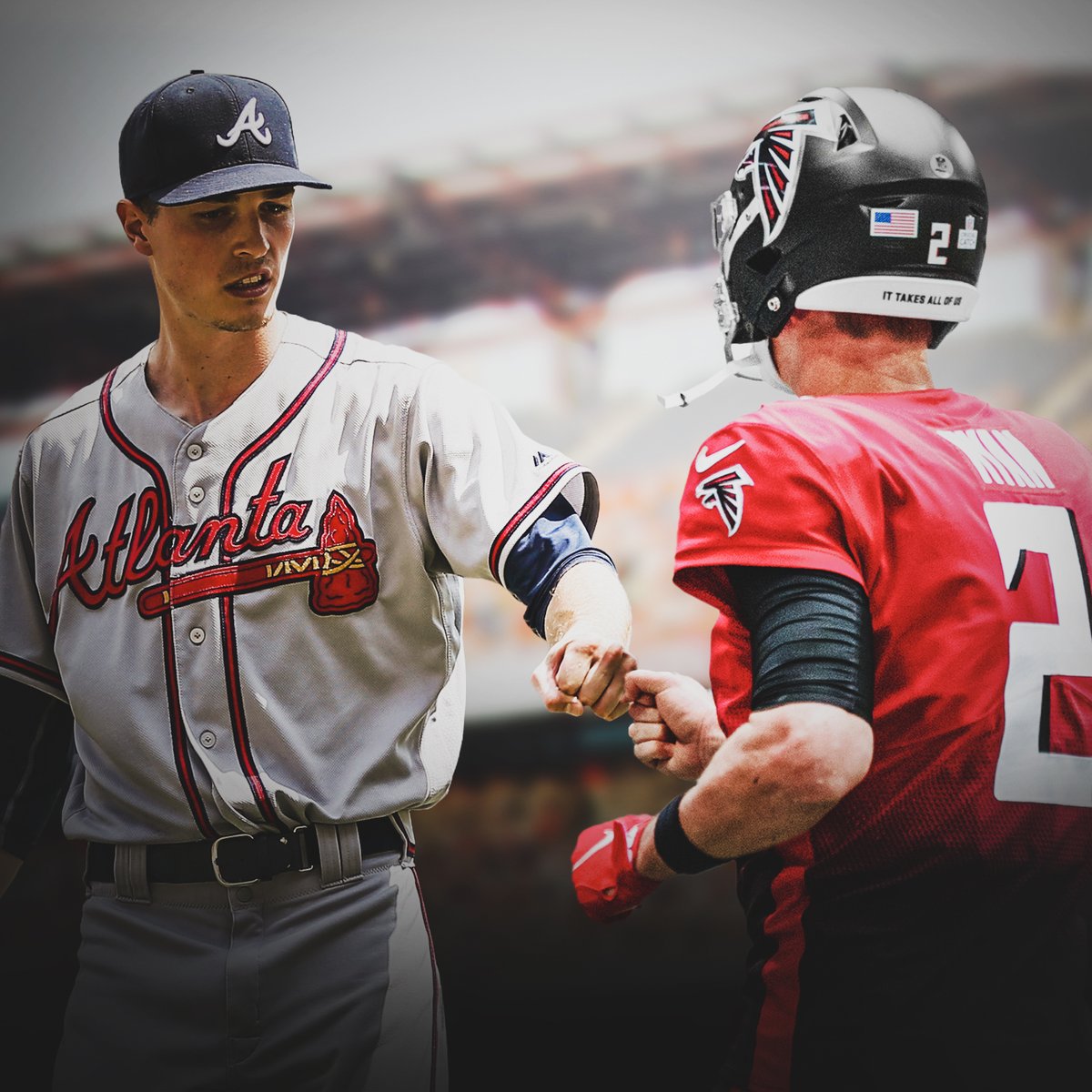 AtlantaFalcons's tweet photo. Opening Day for the @Braves!

Let's goooooooooo! ⚾️

#ForTheA x #RiseUpATL https://t.co/r1vDsLMvjT