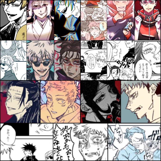 #今月描いた絵を晒そう
雑な一覧。たくさん描きました〜!!✍️😊💮 