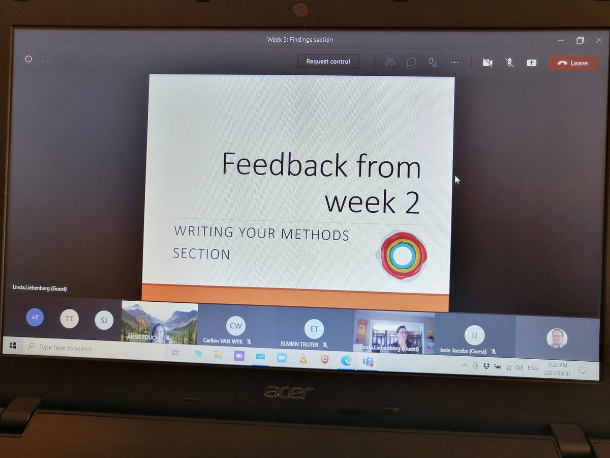 _christiaanb_'s tweet photo. The next session in the Extended Writing Workshop presented by Prof. Linda Liebenberg #EWW #MyNWU #AcademicTwitter #academicWriting #methodology #findings @BaaqiraEbrahim @AnsieFouch @HWalkerWillams @Tamlynn_CJ @ShanaeTheuniss1 @ElmienTruter @TiisetsoTshehle https://t.co/gHZJNxBDxO
